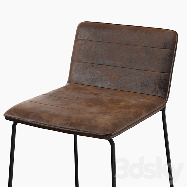 Actona Bar stool Kitos 3ds Max - thumbnail 2