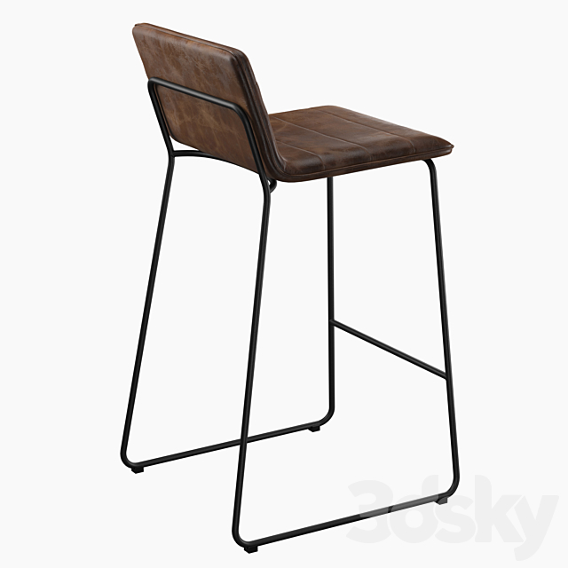 Actona Bar stool Kitos 3ds Max - thumbnail 3