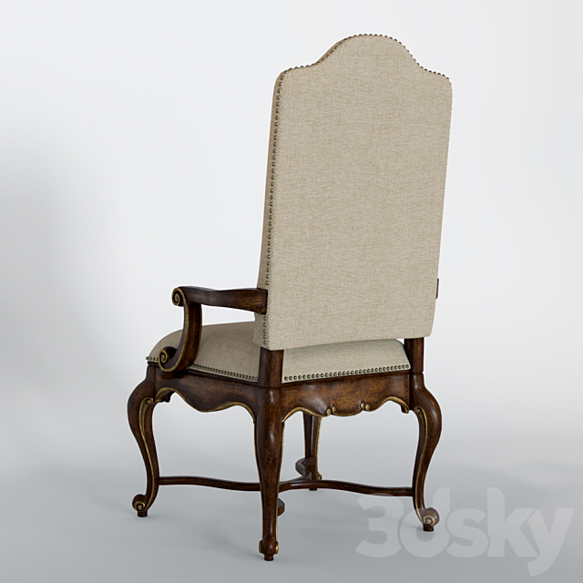 Adagio Upholstered Arm Chair 3DSMax File - thumbnail 2