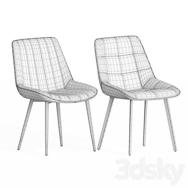 Adah & Anant Chair Set La Forma 3DS Max Model - thumbnail 4