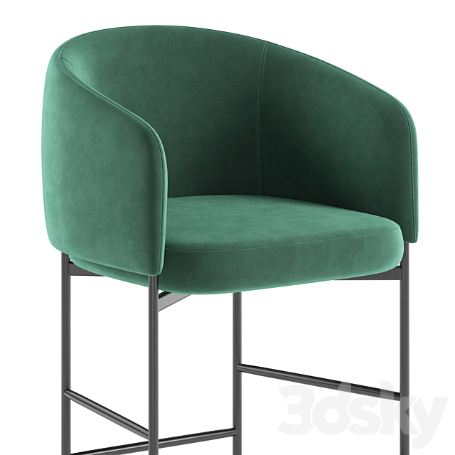 Adea Bonnet barstool 3DSMax File - thumbnail 2