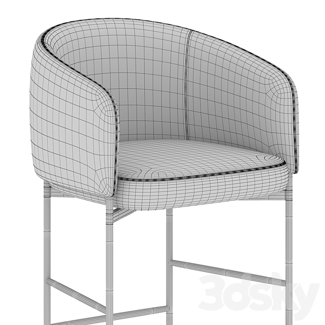 Adea Bonnet barstool 3DSMax File - thumbnail 3