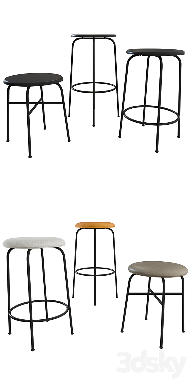 Afteroom Stool _ Counter _ Bar Stool by MENU 3DSMax File - thumbnail 2