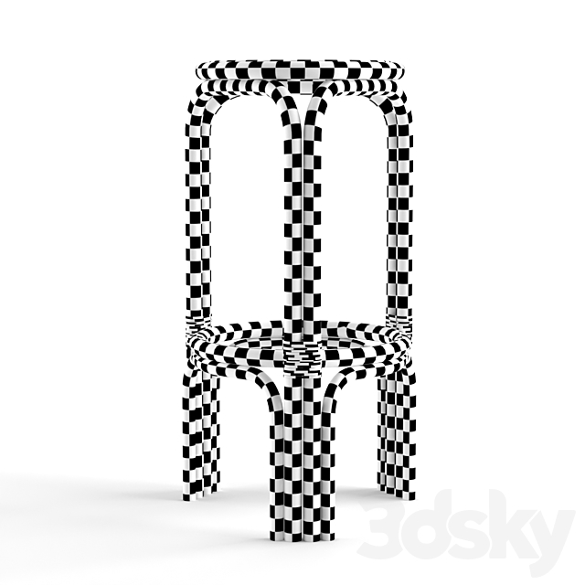 Alache Bar Stool (high) 3DSMax File - thumbnail 4