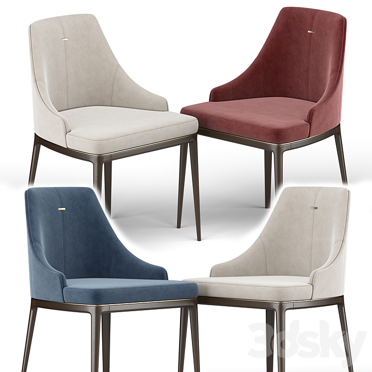 Alaton Dining Chair 3DS Max Model - thumbnail 2