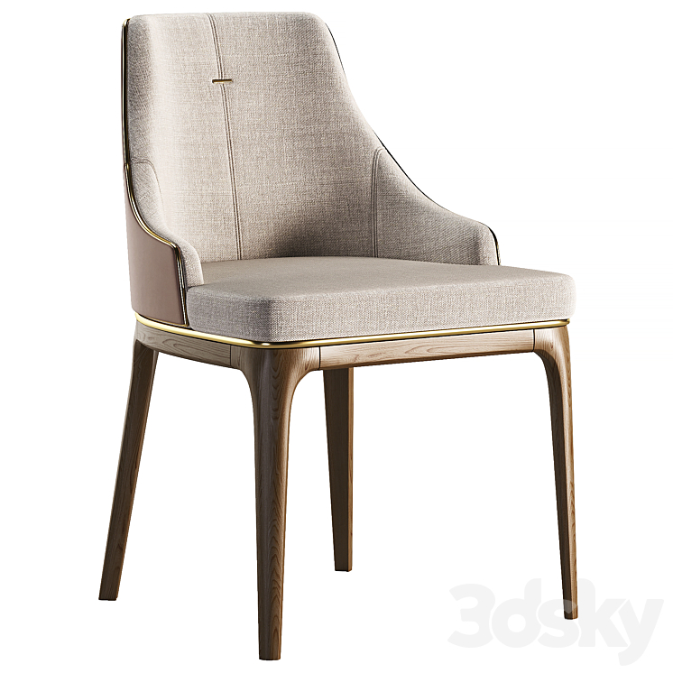 Alaton Dining Chair 3DS Max Model - thumbnail 1