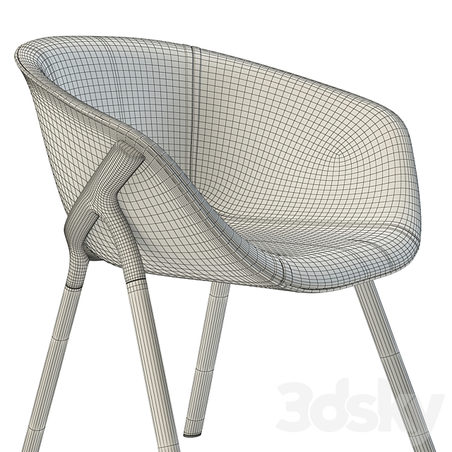 ALIAS KOBI CHAIR 3DSMax File - thumbnail 4