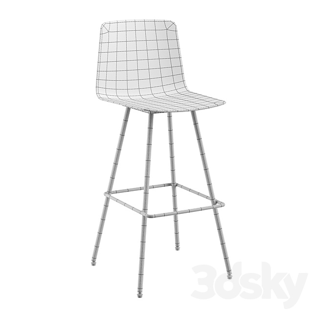 Allsteel Vicinity Stool 3DSMax File - thumbnail 4