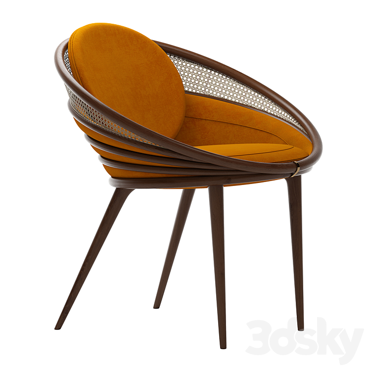 Alma De Luce Ndebele Chair 3DS Max Model - thumbnail 2