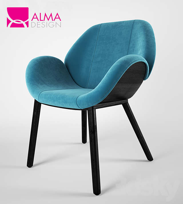 Alma Design Lips Chair 3DSMax File - thumbnail 1