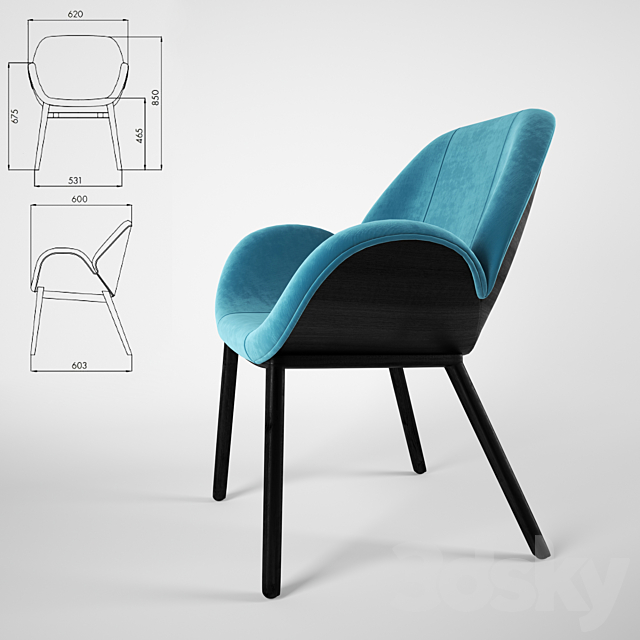 Alma Design Lips Chair 3DSMax File - thumbnail 2