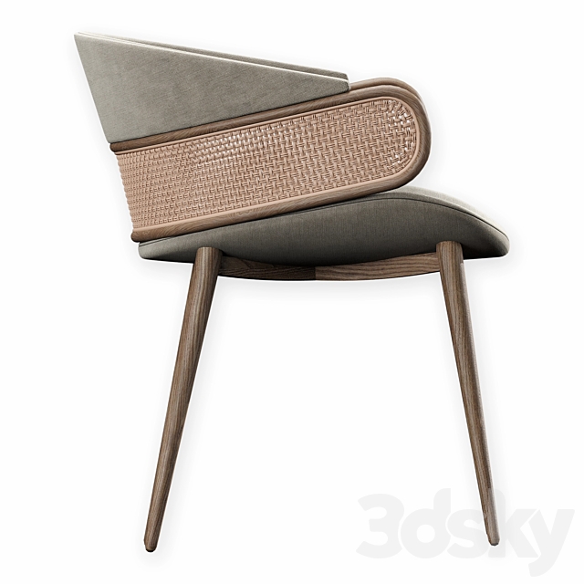 AlmaDeLuce Mudhif Dining Chair 3DS Max Model - thumbnail 2