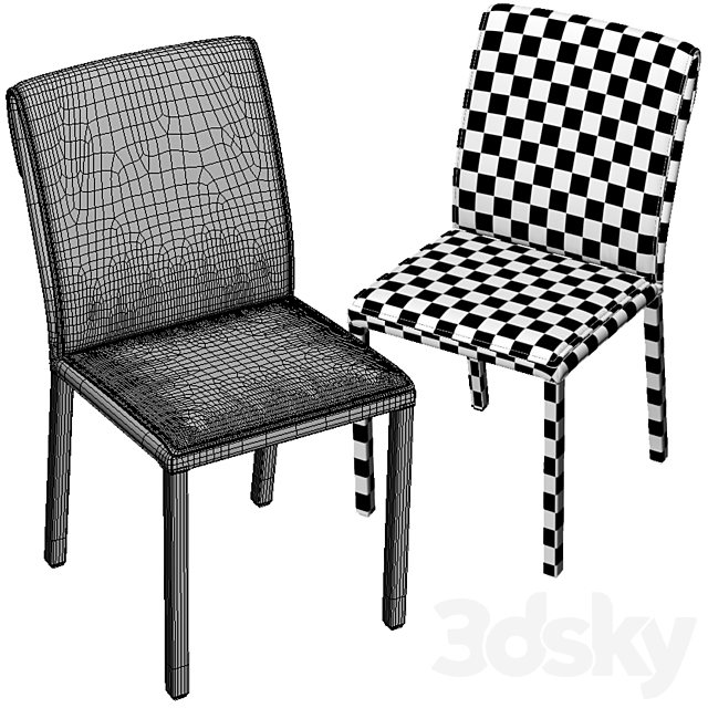 Altacom molly chair 3DS Max Model - thumbnail 5