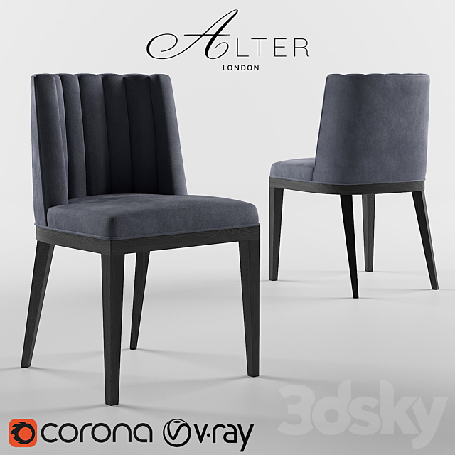 Alter London BESPOKE DINING CHAIR 3DSMax File - thumbnail 1