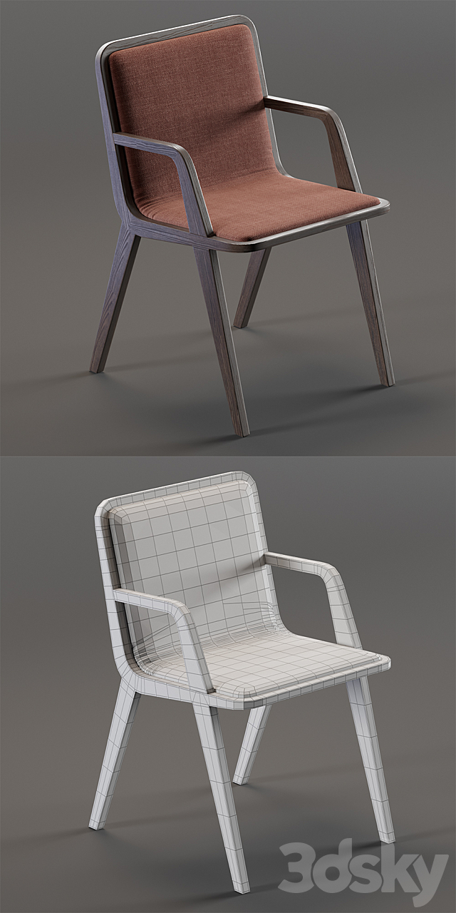 Altinox NORDIC | Chair 3DS Max Model - thumbnail 3