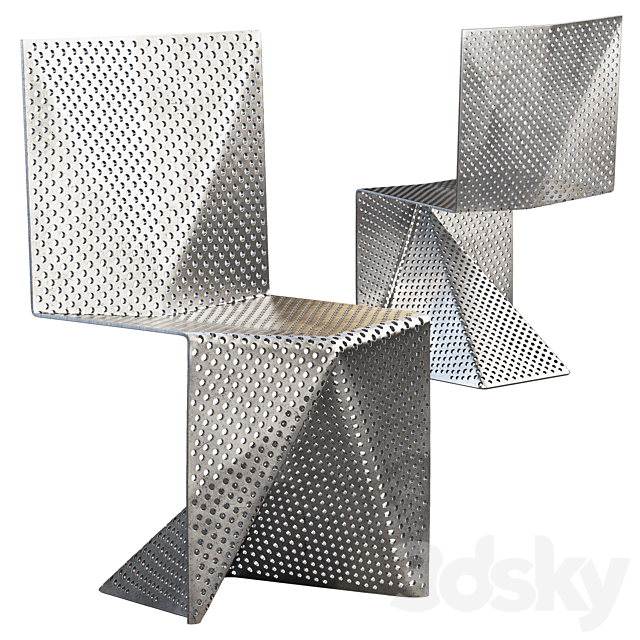 Aluminum Chair by Tobias Labarque 3DSMax File - thumbnail 1