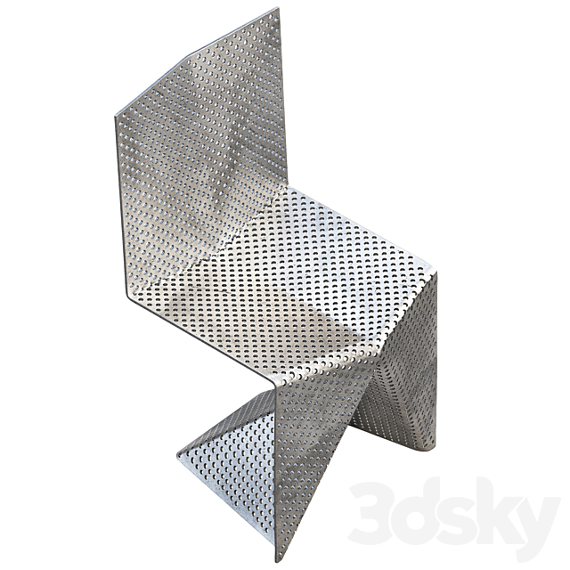 Aluminum Chair by Tobias Labarque 3DSMax File - thumbnail 3