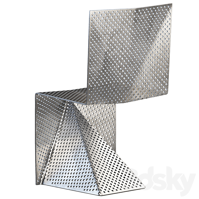 Aluminum Chair by Tobias Labarque 3DSMax File - thumbnail 4