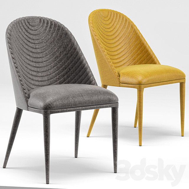 Amarelo Chair. Thor Dining Table 3DSMax File - thumbnail 2