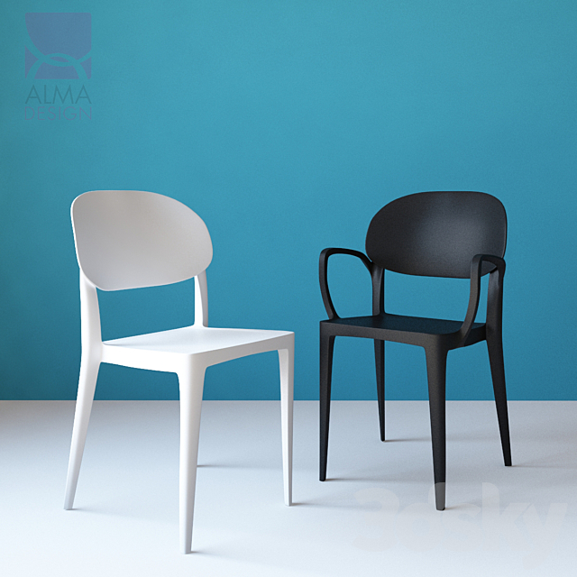 Amy chair 3DSMax File - thumbnail 1