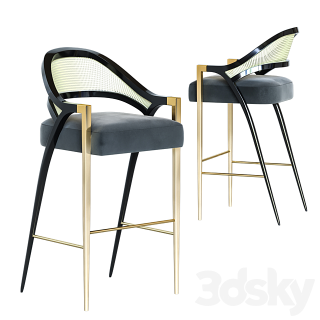 Anais dining chair 3DSMax File - thumbnail 1