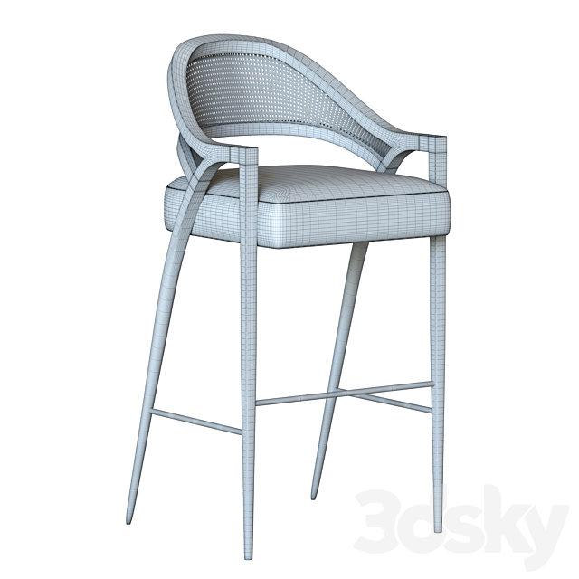 Anais dining chair 3DSMax File - thumbnail 4