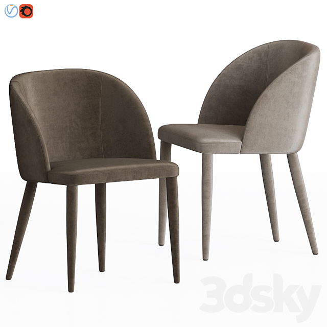 Anatheme Dining Chair Laredoute 3ds Max - thumbnail 1