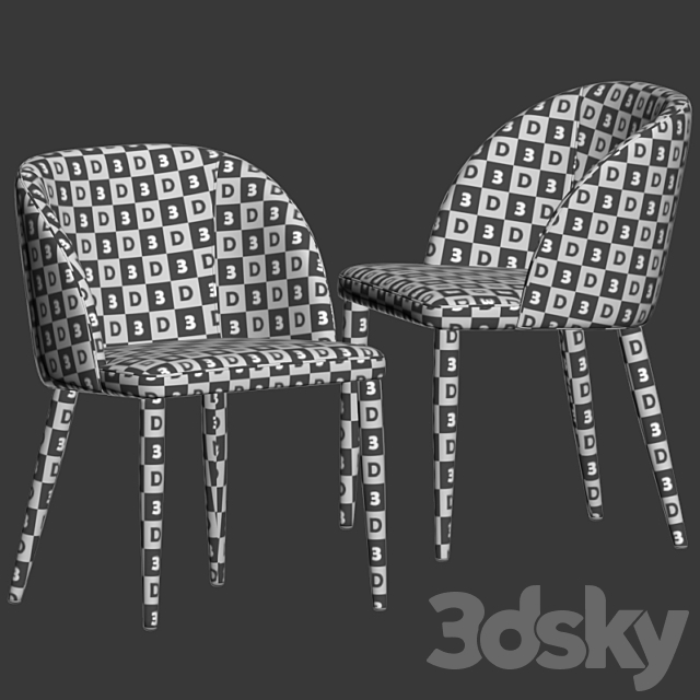 Anatheme Dining Chair Laredoute 3ds Max - thumbnail 2