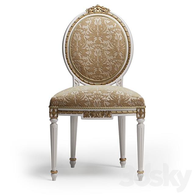 Angelo Cappellini Degas Chair art. 724 3ds Max - thumbnail 2