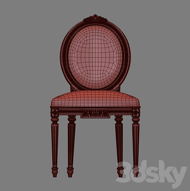 Angelo Cappellini Degas Chair art. 724 3ds Max - thumbnail 3