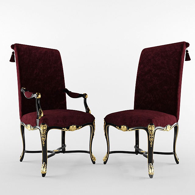 Angelo Cappellini W66 D72 H120 Chair-W55 D64 H 118 3DSMax File - thumbnail 1