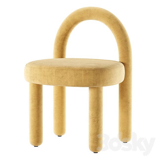 Anika Chair 3ds Max - thumbnail 2