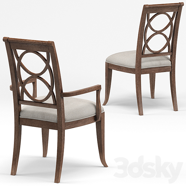 Anthony Baratta Asher Chairs 3DS Max Model - thumbnail 2