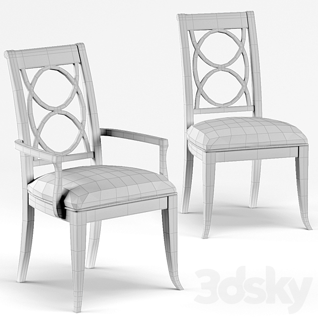 Anthony Baratta Asher Chairs 3DS Max Model - thumbnail 3