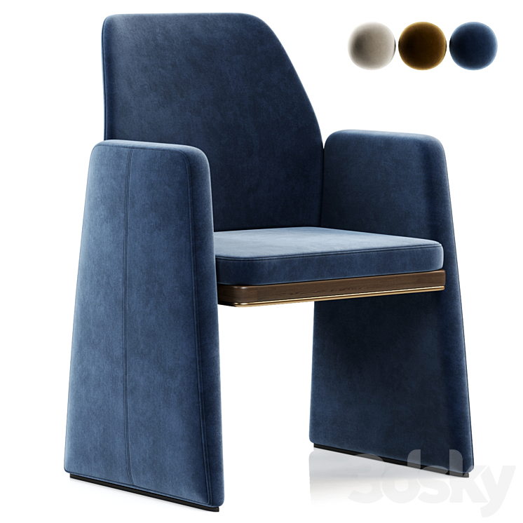 Anthony chair 3DS Max Model - thumbnail 1