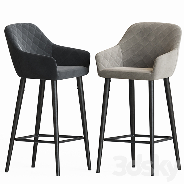 Antiba Bar Stool Onix Mebel 3DS Max Model - thumbnail 2