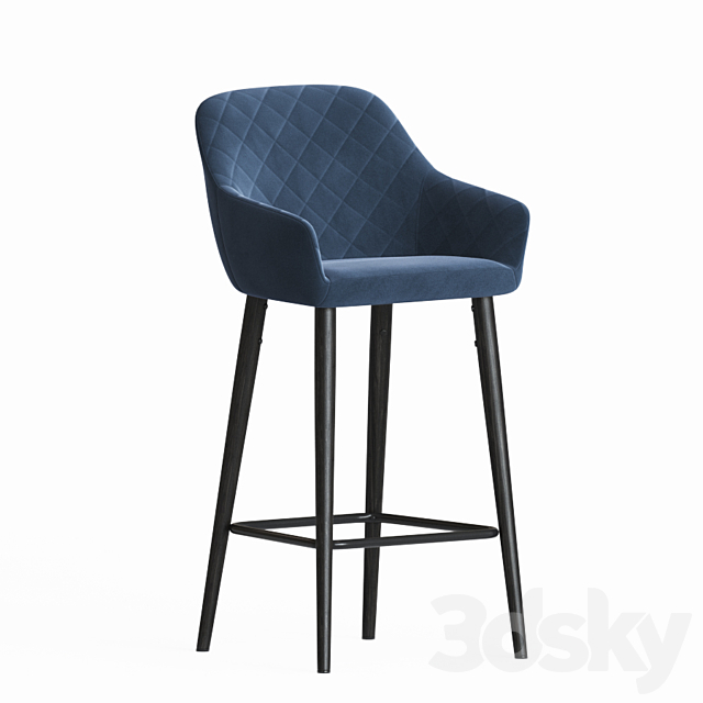 Antiba Bar Stool Onix Mebel 3DS Max Model - thumbnail 3