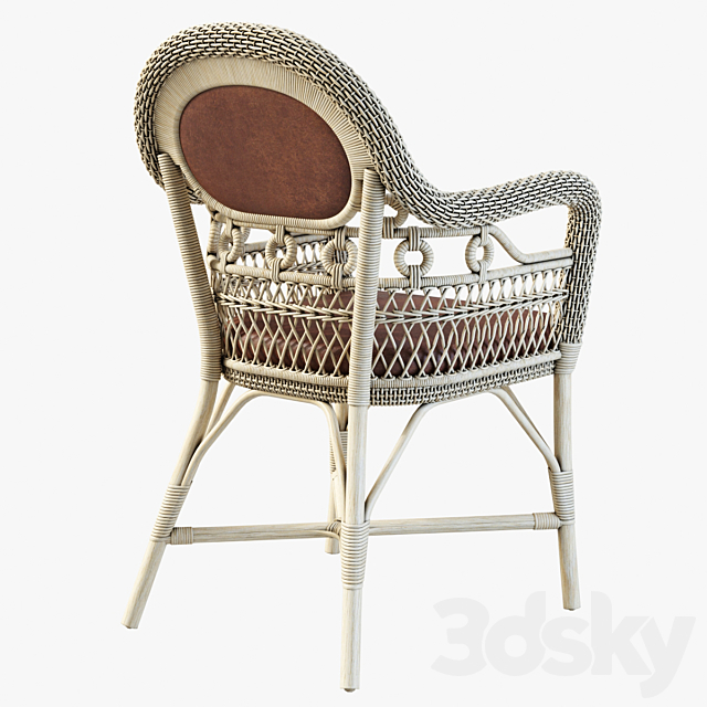 Antica dining chair 3ds Max - thumbnail 2