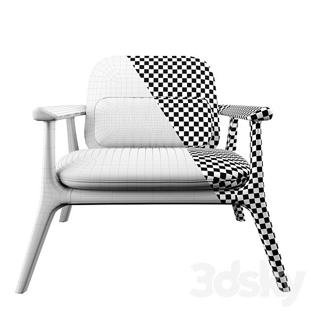 Aplomb armchair by Ivano Redaelli 3DSMax File - thumbnail 3