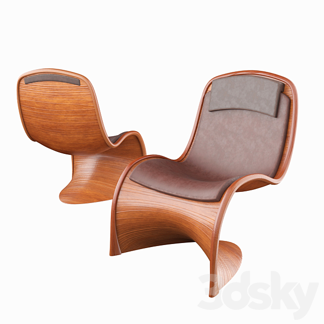 Arah modern armchair 3DSMax File - thumbnail 2