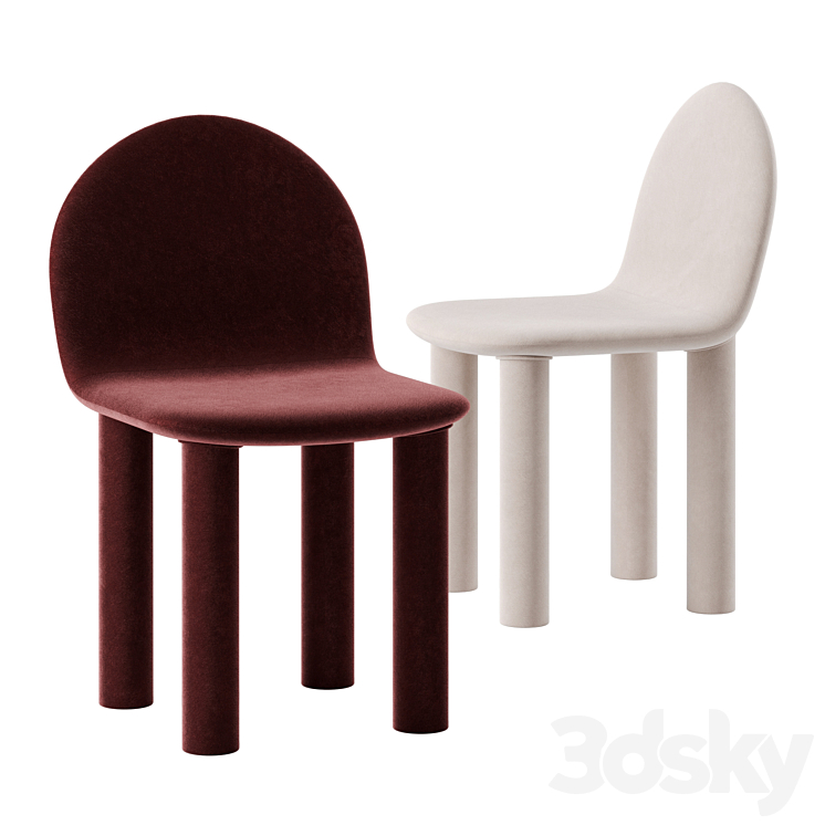 Arch chair by Sarah Ellison 3DS Max Model - thumbnail 3