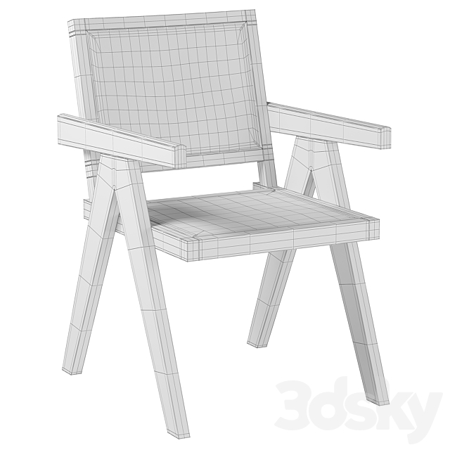 Aristide Dining Chair by Eichholtz 3DS Max Model - thumbnail 4