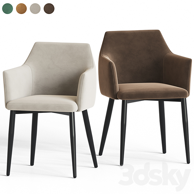 Arizona Dining Chair Stulych 3DSMax File - thumbnail 2