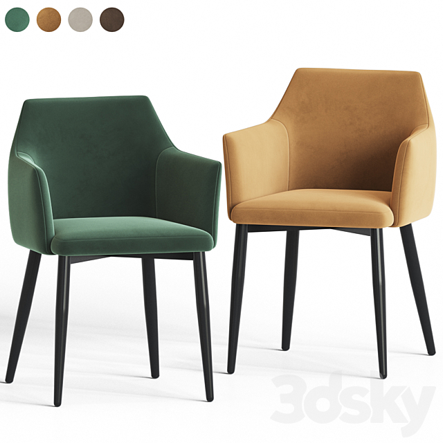 Arizona Dining Chair Stulych 3DSMax File - thumbnail 3