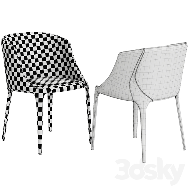 Arketipo Goldie chair 3DSMax File - thumbnail 4