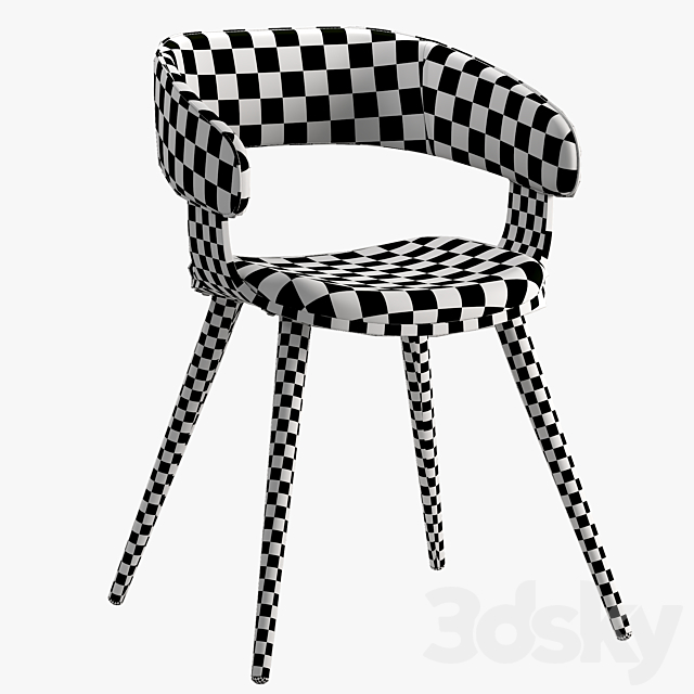 Arm-chair Heiman 3DS Max Model - thumbnail 6