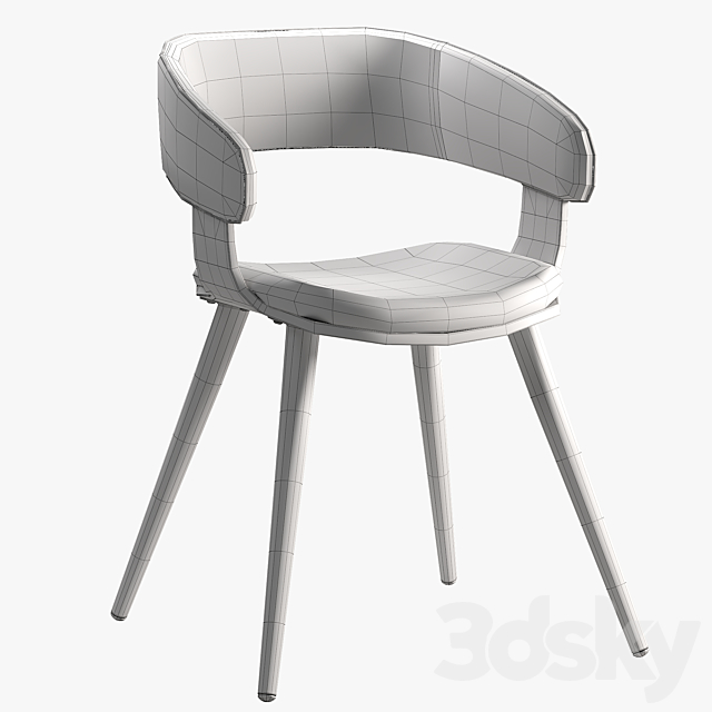 Arm-chair Heiman 3DS Max Model - thumbnail 7