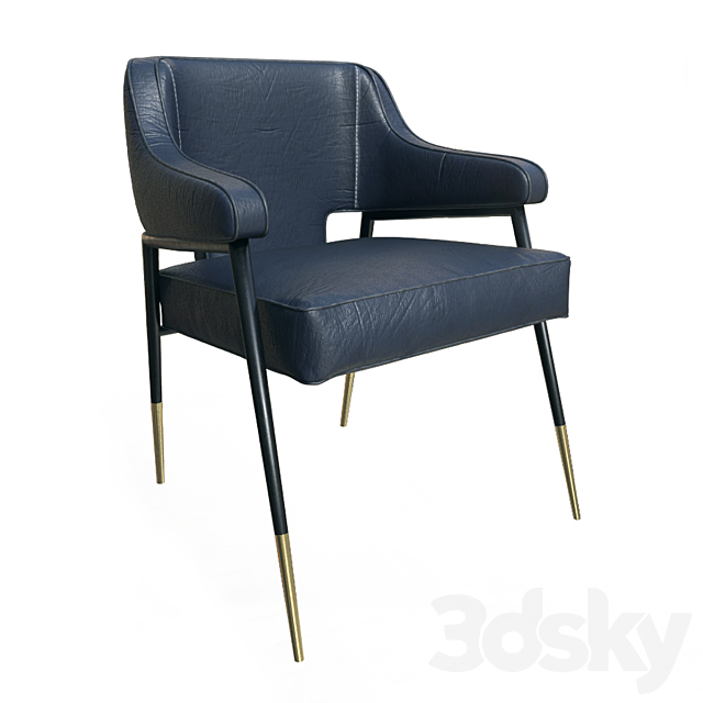 Armchair derome armchair – bravo portabella 3DSMax File - thumbnail 1