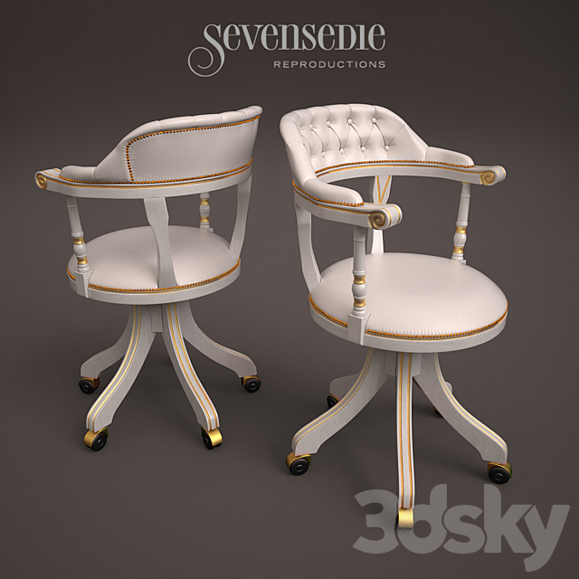 Armchair Eleonora 3DS Max Model - thumbnail 2