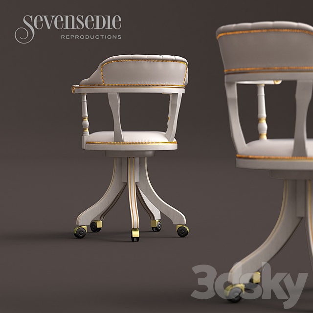 Armchair Eleonora 3DS Max Model - thumbnail 3